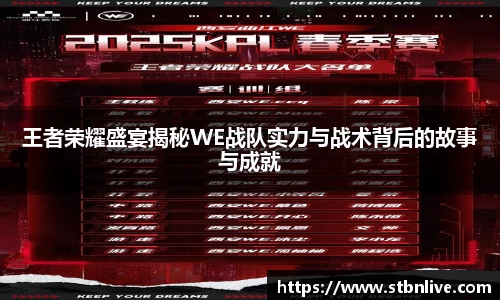 王者荣耀盛宴揭秘WE战队实力与战术背后的故事与成就